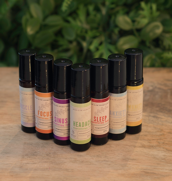 Aromatherapy headache roller