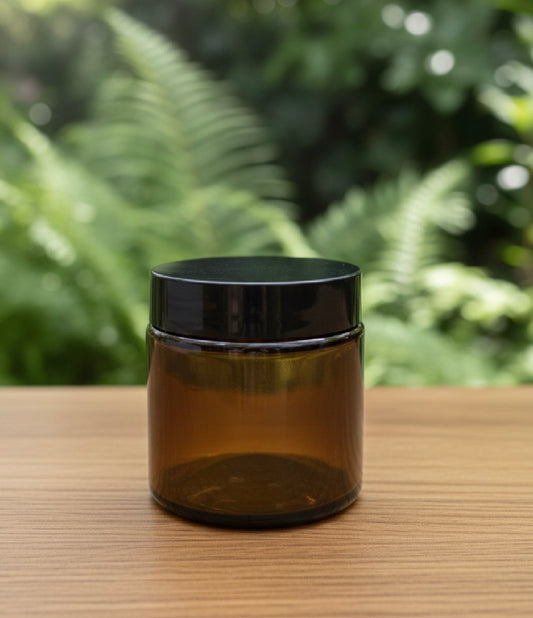 100ml glass amber jar