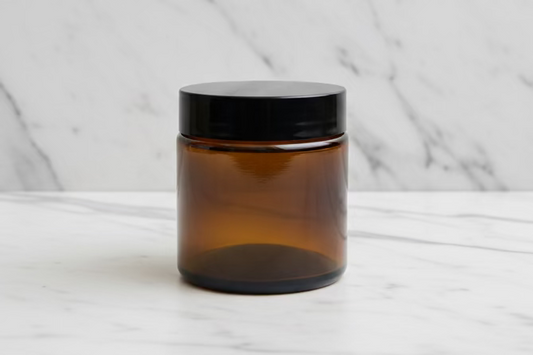 100ml glass amber jar