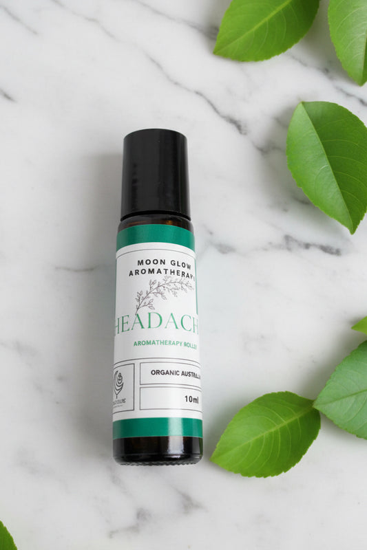 Aromatherapy headache roller